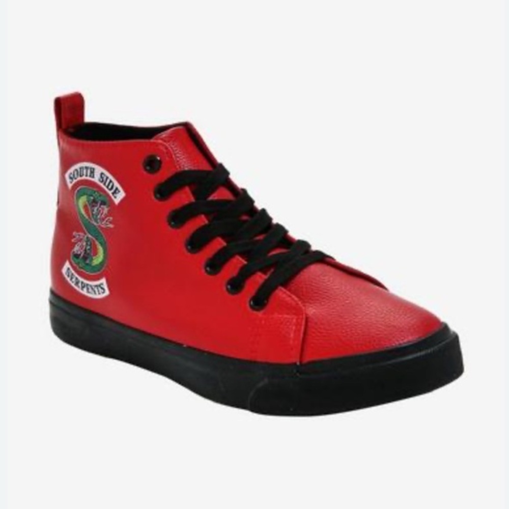 Riverdale Southside Serpents Red Hi-Top Sneakers Size 7